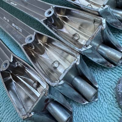 Premier Lot of 10 Vintage Bass Drum Lugs - Chrome 125-20 RD.843756 70s - Chrome image 10