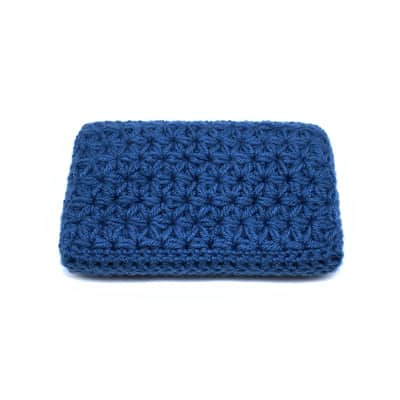 Jasmine stitch crochet dust cover for Korg Volca series modules - Denim image 2