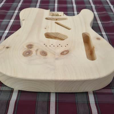 Woodtech Routing - 2 pc Character Eastern White Pine Telecaster Body - Unfinished image 3
