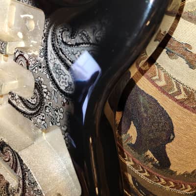 Stratocaster Style Black Paisley Guitar Body New image 4