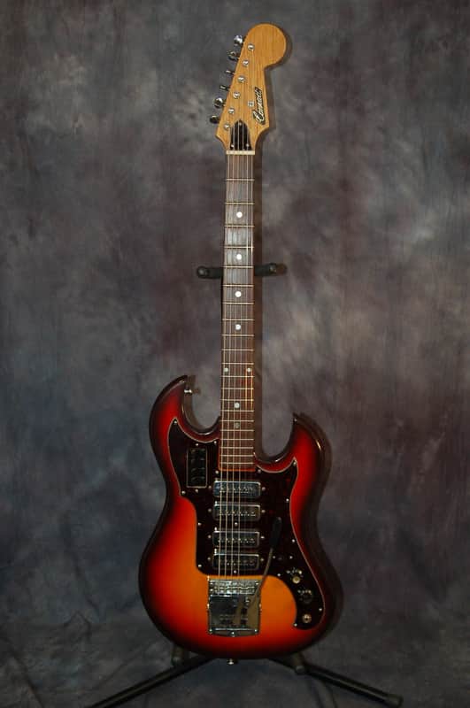 Conrad 4 Pickup Baritone Pro Setup Original Case 1966 Sunburst image 1