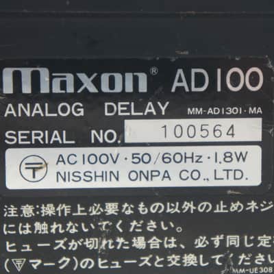 Maxon AD100 Analog Delay Echo Vintage BBD Analog Delay Worldwide Shipment image 6