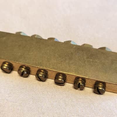 Vintage NOS Mighty Mite Model 141/04B Solid Brass Tunematic 1970s Jerry Garcia Alligator Strat image 4