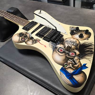 ESP The Phoenix Firebird Custom Shop EX IRON MAIDEN ARTIST OWNED TOUR GUITAR Jackson lawsuit headstock! Gibson body! Floyd Rose! image 7