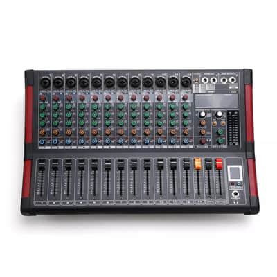 16DSP Professional 12-Channel Power Mixer | USB, TRS, Bluetooth | Studio & Live Sound image 4