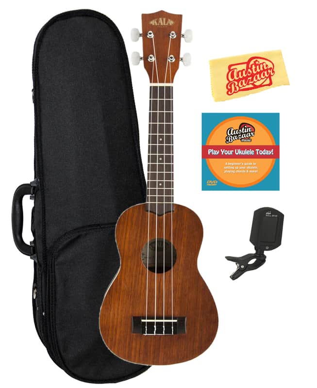 Kala KA-S Satin Mahogany Soprano Ukulele w/ Hard Case image 1
