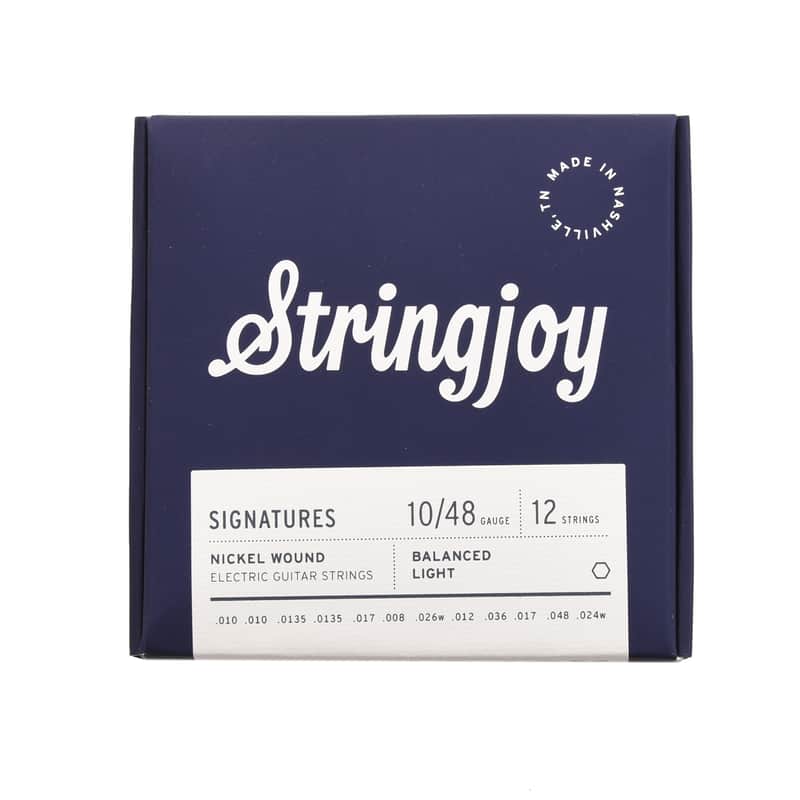 Stringjoy Signatures 12-String Balanced Light Gauge 10-48 Nickel Wound Electric Guitar Strings image 1