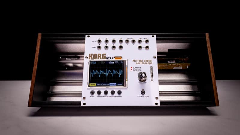 NTS-2 Eurorack Conversion Faceplate Kit for Korg Nu:Tekt digital Oscilloscope (White) image 1