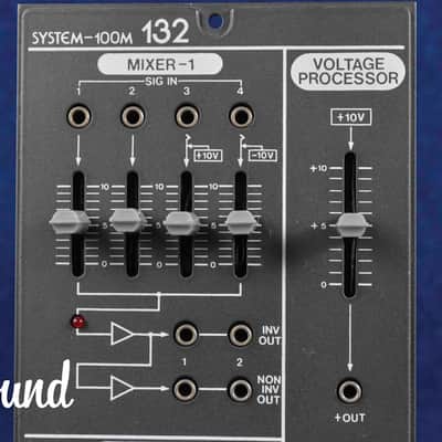 Roland System-100M Model 132 AUDIO MIXER and voltage processor in Very Good++. image 10