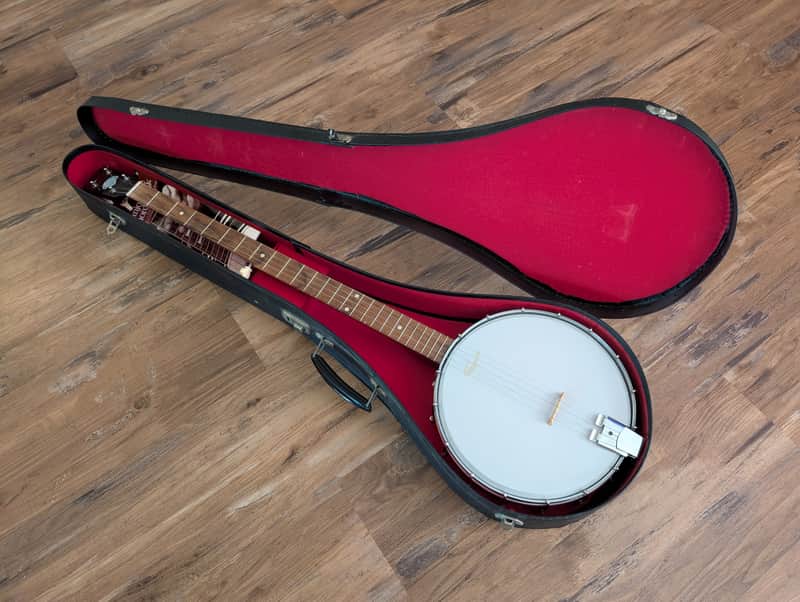 John Grey And Sons 25 Fret 5 String Vintage Banjo W/Original Case England image 1