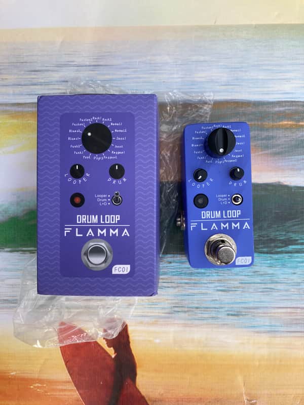 Flamma FC01 Drum Loop 2021 - Present - Purple electric guitar drum loop effect pedal percussion, drum synthesizer image 1