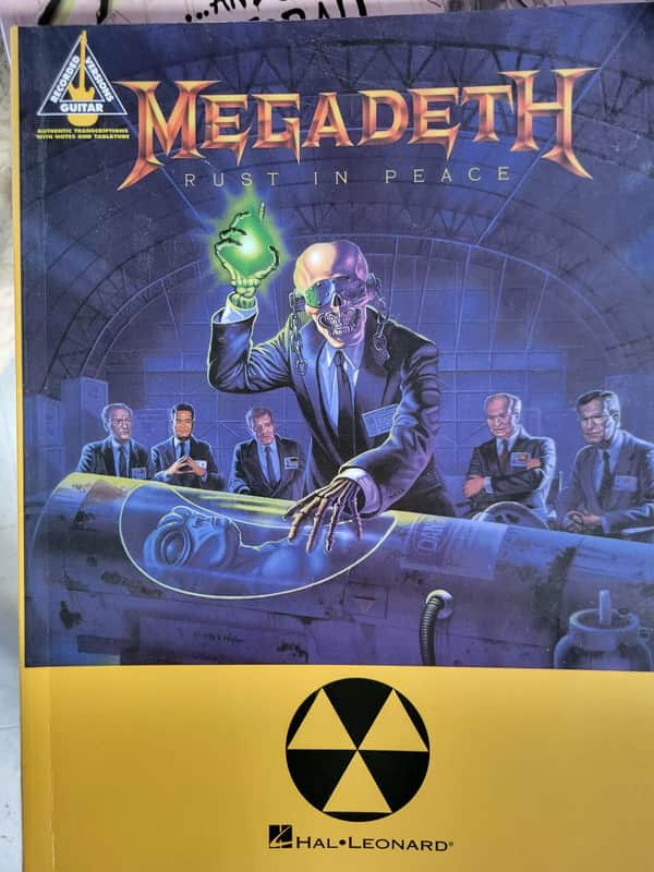 Megadeth – Rust in Peace (Guitar Recorded Versions) – Première édition Hal Leonard 1990 image 1