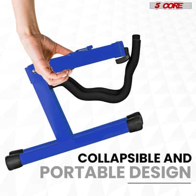 5 Core Guitar Stand A Frame w Soft Foam Arm Non Slip Rubber for Acoustic Electric Bass Ukulele image 9