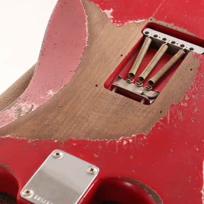 Fender Custom Shop 1962 Roasted Stratocaster Ultimate Relic Torino Red Masterbuilt Andy Hicks image 15