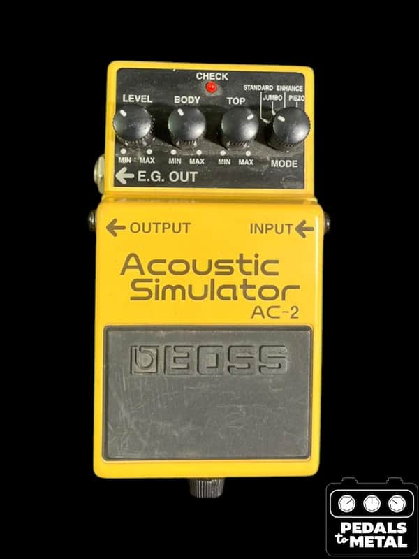 Boss AC-2 Acoustic Simulator (Silver Label) 1997 - 2006 - Yellow - X19947 image 1