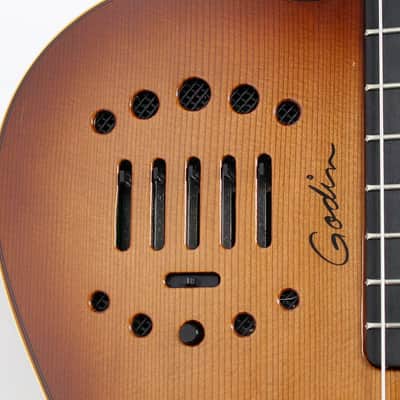 Godin Multiac Grand Concert Duet Ambiance Nylon Lightburst B Stock image 7