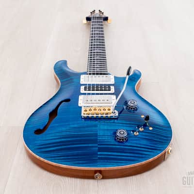 2023 Paul Reed Smith Wood Library Special 22 Semi-Hollow 10 Top Aquamarine w/ Case, Tags image 9