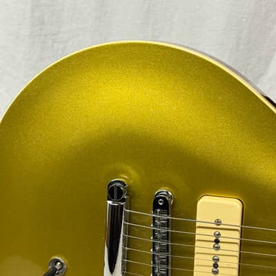 Hamer USA Studio Custom P90 Guitar with Case 1995 - Gold Top goldtop image 4
