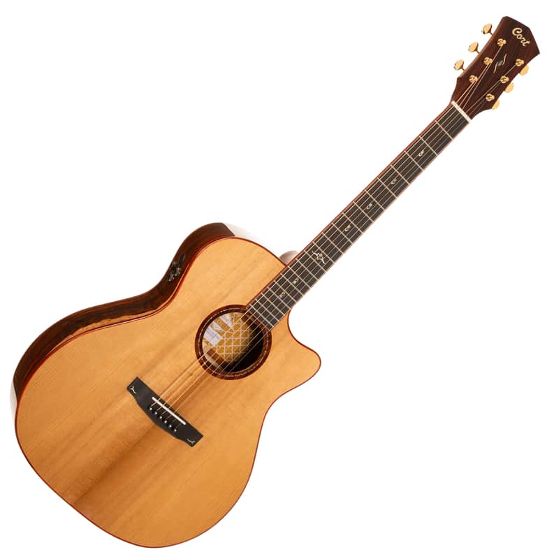 Cort Gold A10 Cocobolo Natural All Solid Wood Acoustic Guitar