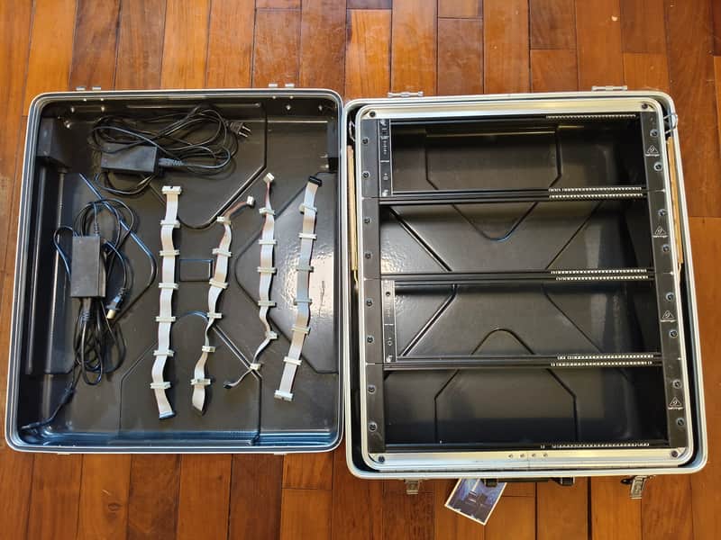 free shipping, abs-12uk flight case, 4 behringer eurorack 84hp rack, 2 Behringer CP1A Eurorack Power Supply Module image 1
