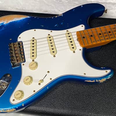 NEW! Fender Custom Shop Special Run '69 Stratocaster Heavy Relic - Handwound P/U's - Aged Aquamarine Metallic - Reverse Headstock - 8lbs - Authorized Dealer - One OFF! SUPER RARE! G07466 image 4