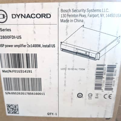 New Dynacord C2800FDI-US DSP 2x1400W Power Amplifier FIR-Drive Networked image 1