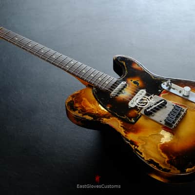 Fender Telecaster Nashville Deluxe Series Copper Gold with Gold Leaf ONE-OF-A-KIND Heavy Aged Relic image 2