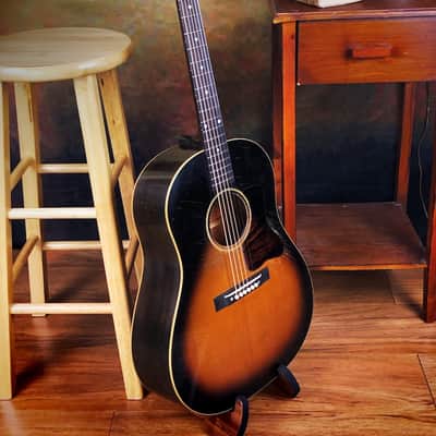 Pre-War Guitars Model J Slope Shoulder Acoustic Guitar With Case Distress Level 2 image 1