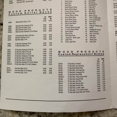 Chandler Dealer Price List 1988-1989 Tube Driver Body Neck image 5
