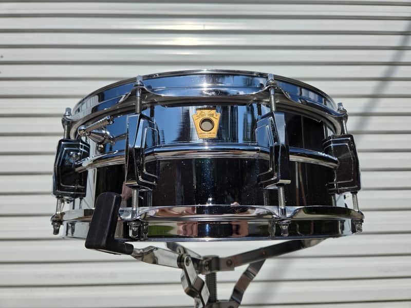 Vintage Ludwig No. 400 Supraphonic 5x14" 10-Lug Aluminum Snare Drum w/ Keystone Badge 1967 (242-1) image 1