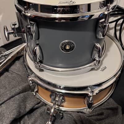 Gretsch GB-M264-SG Brooklyn Series Micro 7x10/12x13/12x16/4.5x13" 4pc Shell Pack - Satin Grey image 2