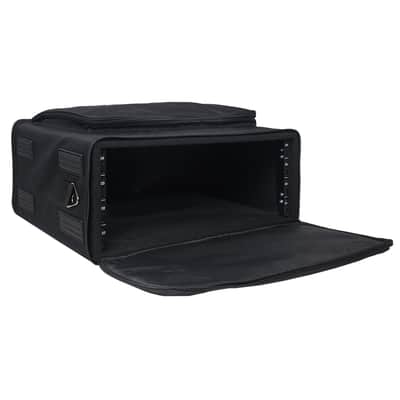 STRB-416B | Portable 4U Soft Rack Bag Case w/ 14" Rackable Depth, Plywood Frame, Padded Nylon, Shoulder Strap, Accessory Pocket image 3