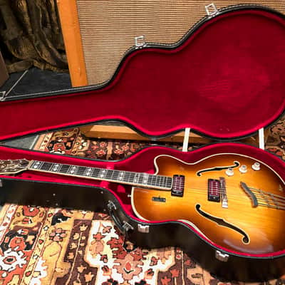Vintage 1960s Hofner Committee Thinline Brunette Electric Guitar 5.5lbs w/ Case image 19