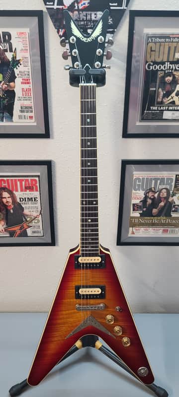 Dean V USA Time Capsule!  VIDEO NOW👂!  Limited Edition! BEAUTIFUL Flame Top! 2002 ml - Cherry Sunburst Flame image 1