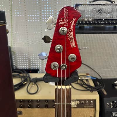 Ernie Ball Music Man 30th Anniversary StingRay 4 H Trans Red image 8