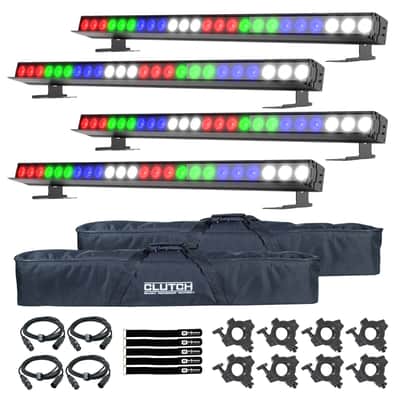 Chauvet DJ EVE B-160Q 1M Full-Color RGBW DMX Linear Batten Lights 4 Pack image 1