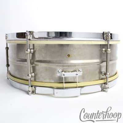 Slingerland Universal Snare Drum Nickel Brass Vintage30s NOB Single-Bead COB Rim image 1