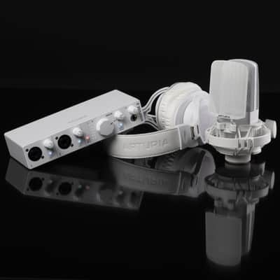 Arturia MiniFuse Recording Pack - USB Audio Interface Bundle with Condenser Microphone, Headphones, and Creative Software for Recording, Streaming, and Podcasting, White image 9
