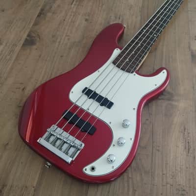 Squier Standard Precision Bass Special V 2000 Cor-Tec Factory - Candy Apple Red image 6