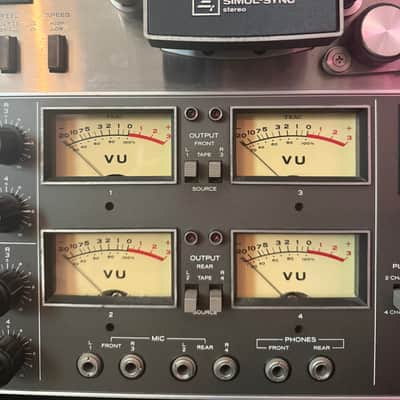TEAC A-3440S 1/4" 4-Track Reel to Reel Tape Recorder 1970s - Silver image 3