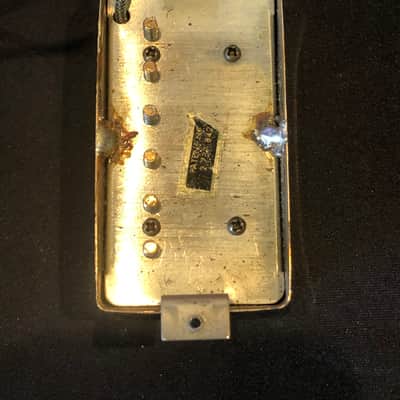 Gibson Patent # Sticker T-top Humbucker pickups 1968 - T-Tops w Gold Covers Narrow spacing PAFs Byrdland image 13