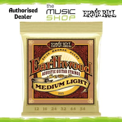Ernie Ball Earthwood 12-54 Med Light 80/20 Bronze Acoustic Guitar Strings - 2003 image 1