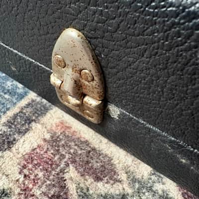 1970s-1980s Fender Mustang Musicmaster Lead I II III Vintage Black Tolex Hardshell Case! image 5