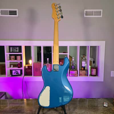 Alleva Coppolo LG5 Standard in Blue Metallic with Bound Indonesian Rosewood Fingerboard & AC In-House 60s Pickups image 10