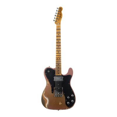 Fender Custom Shop Telecaster Custom Super Heavy Relic - Aged Firemist Gold with Aged Burgundy Mist Burst image 2