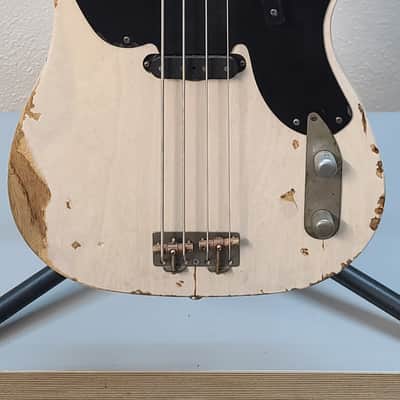 Nash PB-52 Relic Bass Guitar!  Excellent Bass! - White image 2