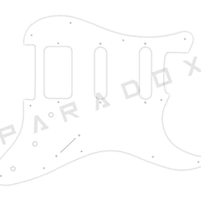 Custom Pickguard For 2022 - 2024 Made in Japan Fender JV Modified '50s Stratocaster HSS - Solid White Thin .060"