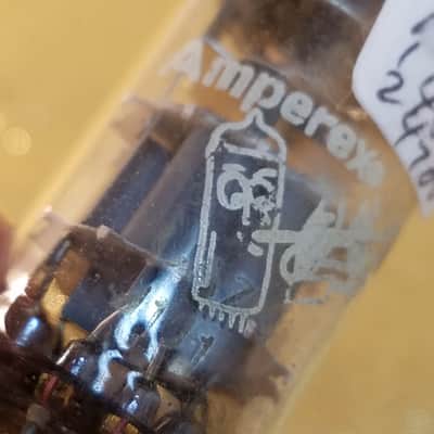 Amperex 1% Tight-Matched Pair (2) 6DJ8 tNOS AT1000 TESTED Vacuum Tubes Heerlen Large Halo Getter GA3 GA4 GA6 GA7 Bugle Boy T3 ECC88 dual triode 1959-1962 image 9