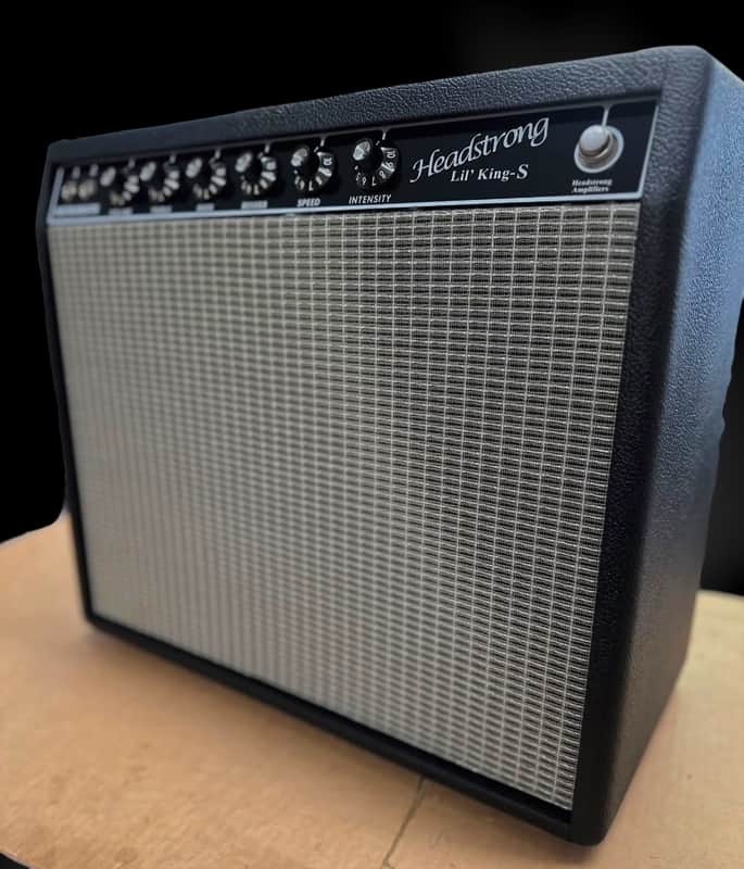 Headstrong Lil’ King S - 25W w/ 6l6’s - Black-Silver cloth 12” GA-SC30. NEW, (Authorized Dealer) image 1