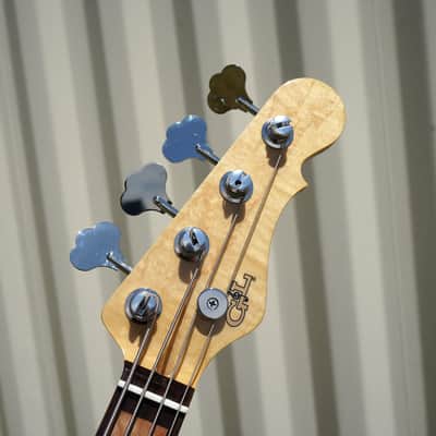 G&L USA Custom Shop Fallout Bass Semi-Hollow Honeyburst 30" Scale 4-String Electric Bass Guitar w/ Black Tolex Case (2025) image 7